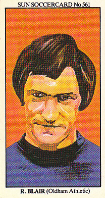 Ron Blair Oldham Athletic 1978/79 the SUN Soccercards #561